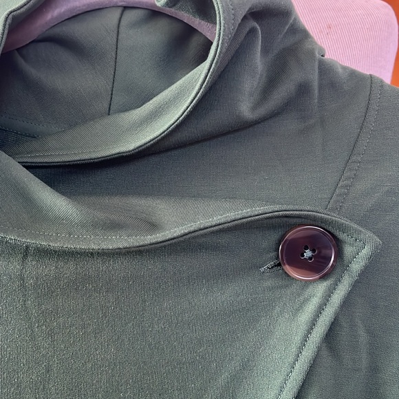CuddlDuds crossover LS top, forest green,3x - Picture 3 of 8